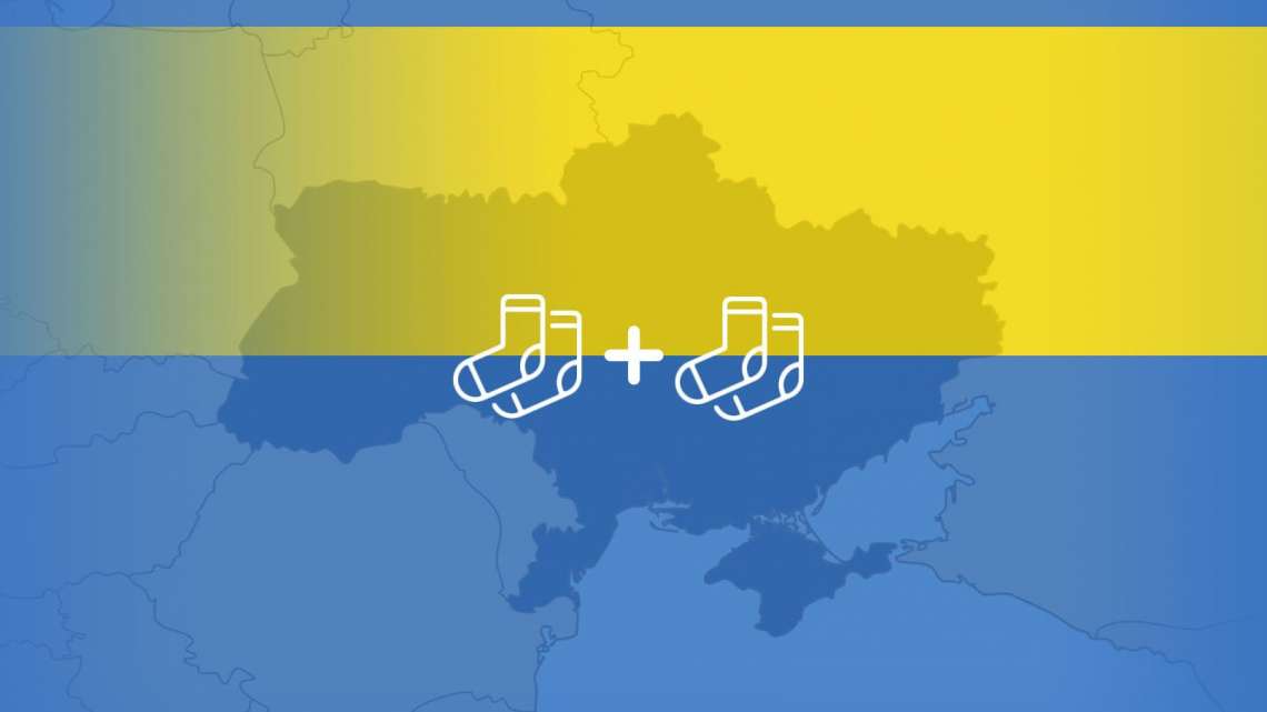 Ponožková pomoc modrožlutým: na Ukrajinu jste vybrali 153 955 Kč