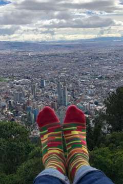 Česká ponožka si prohlíží svět