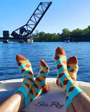 Česká ponožka si prohlíží svět