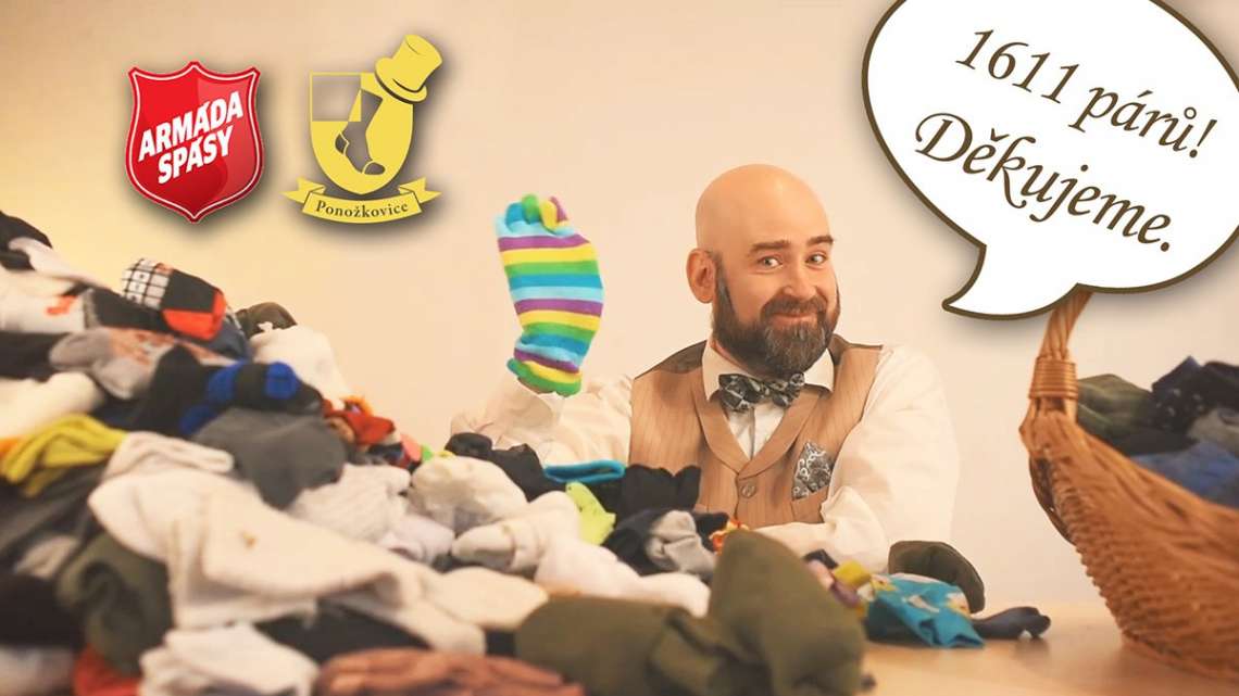 Velká ponožková migrace: společně jsme vybrali už přes 1600 párů ponožek