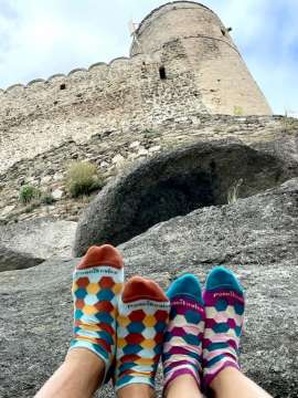 Česká ponožka si prohlíží svět